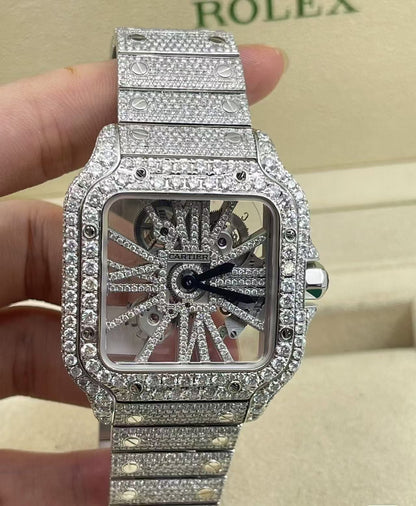 Moissanite VVS Watch Skeleton