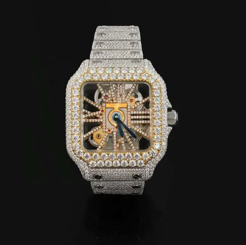 Moissanite VVS Watch Skeleton