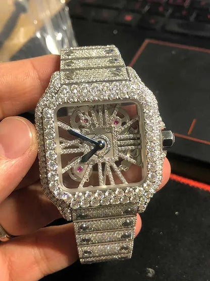 Moissanite VVS Watch Skeleton