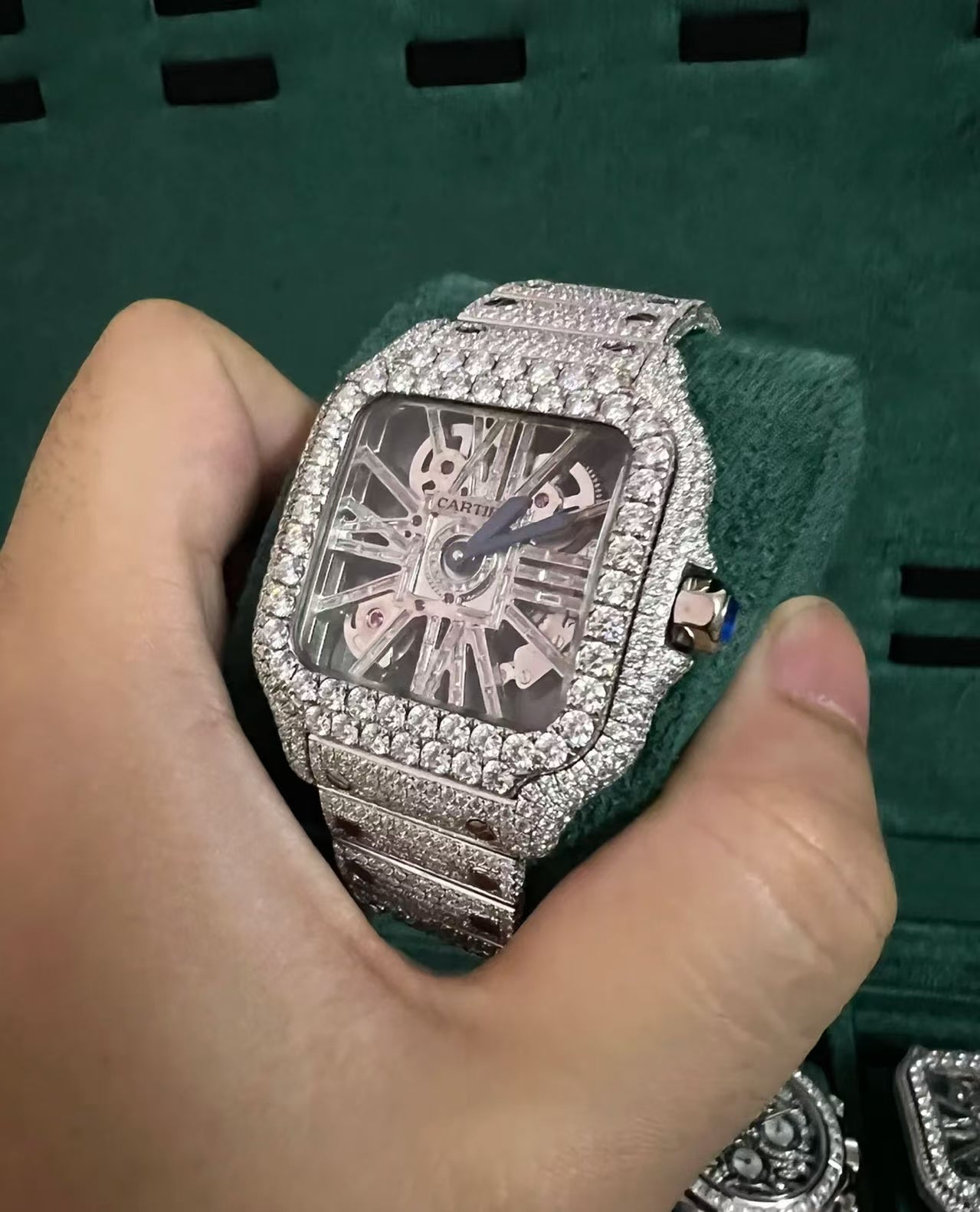 Moissanite VVS Watch Skeleton