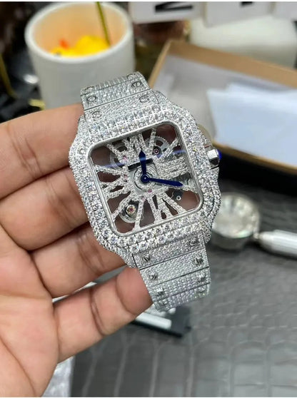 Moissanite VVS Watch Skeleton